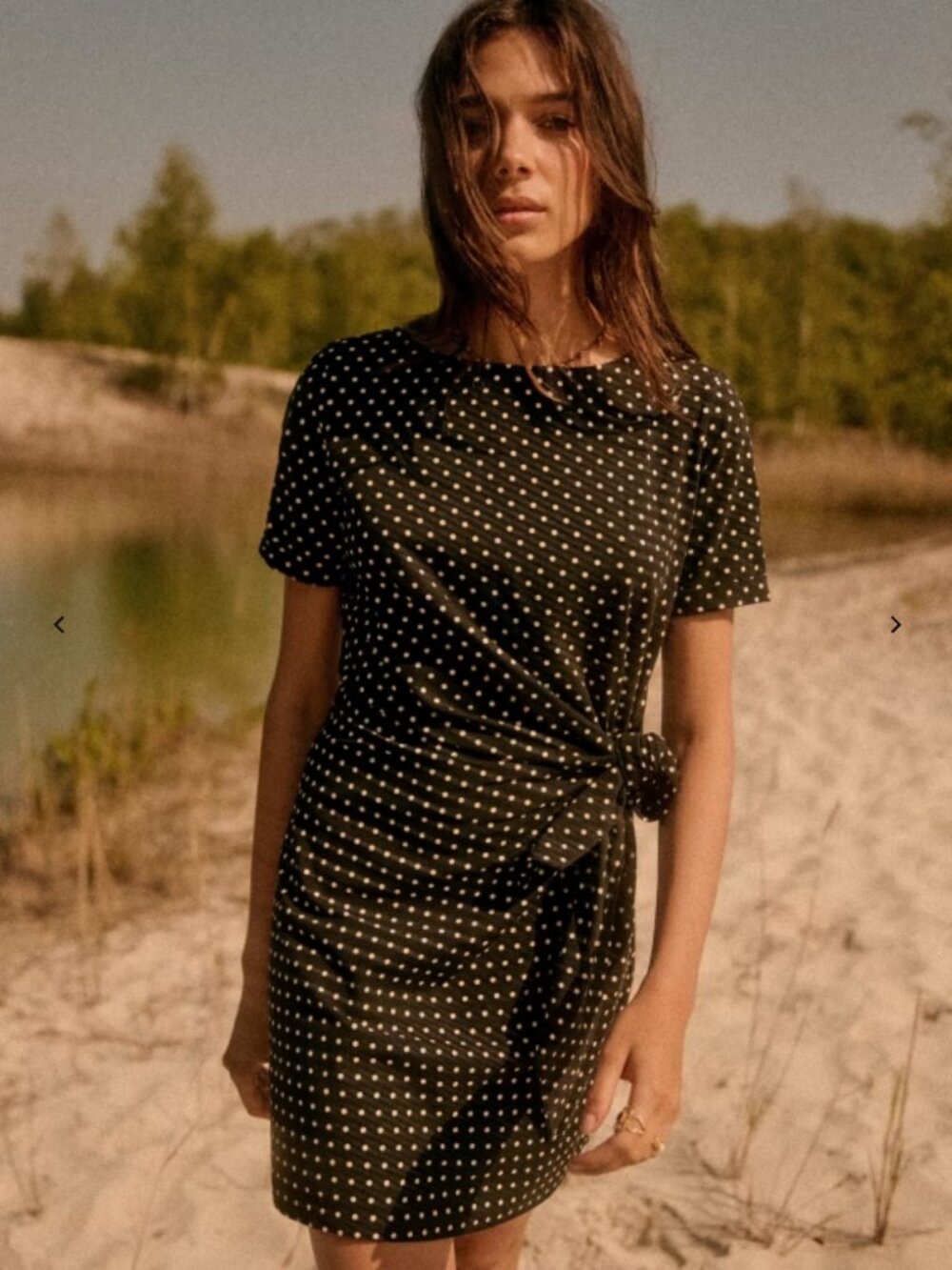 Sezane Pippa Short Dress Polka Dots XS